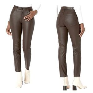 Kut From The Kloth Chocolate Rachael Fab Ab Coated Raw Hem Mom Jeans 16L